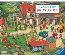Ali Mitgutsch 2026 - Wimmelbilder - DUMONT Kinder-Kalender - Querformat 52 x 42,5 cm - Spiralbindung - 