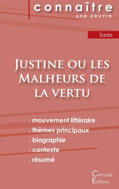 Fiche de lecture Justine ou les Malheurs de la vertu (Analyse littéraire de référence et résumé complet) - Sade