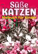 Cover-Bild zum Titel 'Süße Katzen Malbuch für Kinder ¿ Kinderbuch' von 'Kindery Verlag'