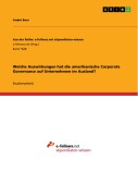 Cover-Bild zum Titel 'Welche Auswirkungen hat die amerikanische Corporate Governance auf Unternehmen im Ausland?' von 'André Boer'
