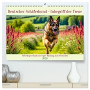Cover-Bild zum Titel 'Deutscher Schäferhund - Inbegriff der Treue (hochwertiger Premium Wandkalender 2026 DIN A2 quer), Kunstdruck in Hochglanz' von 'Claudia Kleemann'