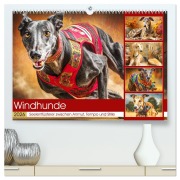 Windhunde. Seelenflüsterer zwischen Anmut, Tempo und Stille (hochwertiger Premium Wandkalender 2026 DIN A2 quer), Kunstdruck in Hochglanz - Rose Hurley