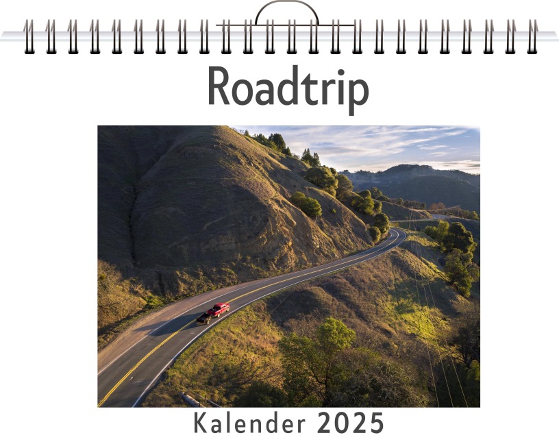 Roadtrip - (Wandkalender 2025, Kalender DIN A4 quer, Monatskalender im Querformat mit Kalendarium, das perfekte Geschenk) - Oliver Schulz