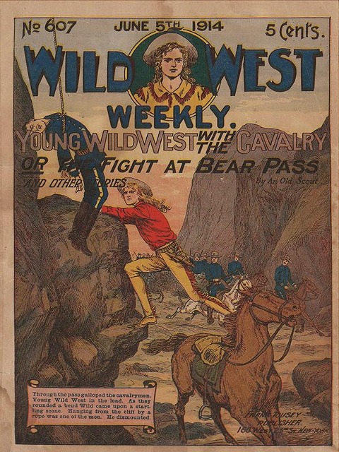 Young Wild West WIth the Cavalry or The Fight at Bear Pass - An Old Scout