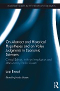 Cover-Bild zum Titel 'On Abstract and Historical Hypotheses and on Value Judgments in Economic Sciences' von 'Luigi Einaudi'