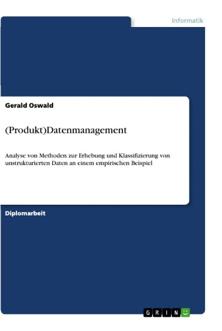 (Produkt)Datenmanagement - Gerald Oswald