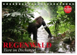 Regenwald. Tiere im Dschungel (Tischkalender 2026 DIN A5 quer), CALVENDO Monatskalender - Elisabeth Stanzer