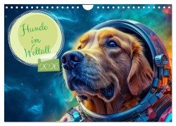 Cover-Bild zum Titel 'Hunde im Weltall (Wandkalender 2026 DIN A4 quer), CALVENDO Monatskalender' von 'Rupert Kowalski'
