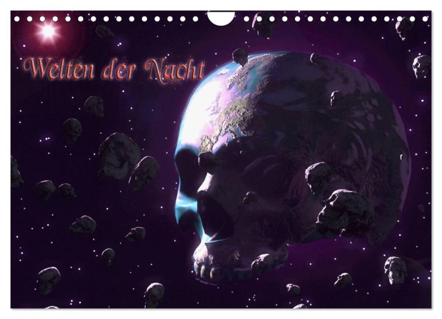 Welten der Nacht - Gothic und Dark Art (Wandkalender 2027 DIN A4 quer), CALVENDO Monatskalender - Karsten Schröder