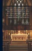 Cover-Bild zum Titel 'Dizionario enciclopedico della teologia, della storia della chiesa, degli autori che hanno scritto intorno alla religione, dei concili, eresie, ordini' von 'M. Bergier, Clemente Biagi'
