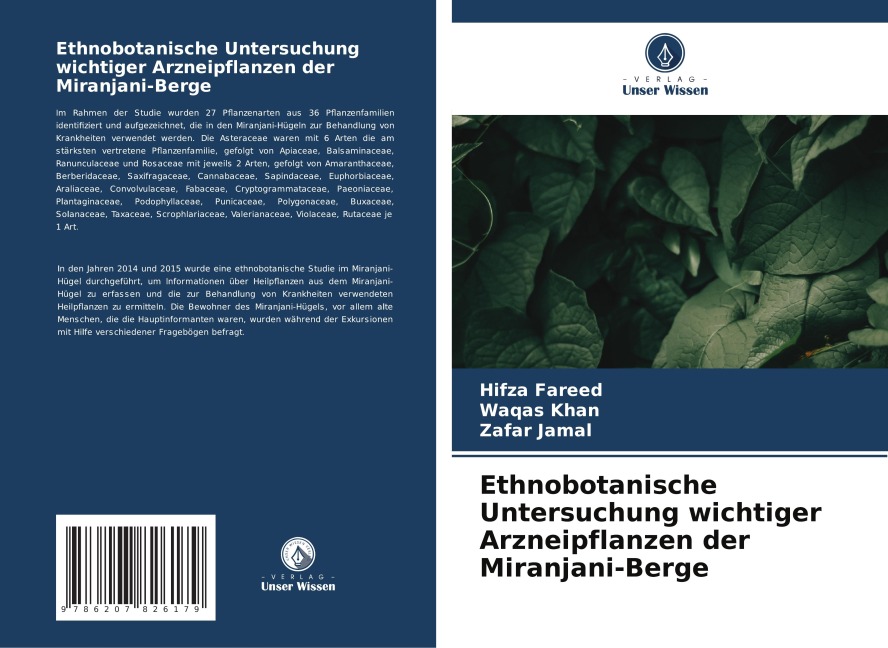Ethnobotanische Untersuchung wichtiger Arzneipflanzen der Miranjani-Berge - Hifza Fareed, Waqas Khan, Zafar Jamal