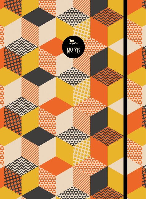 Notizbuch No. 76 - Orange Cubes - 
