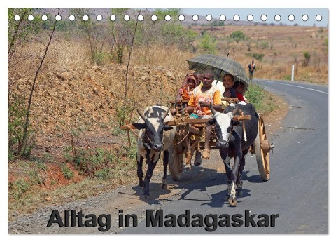 Alltag in Madagaskar (Tischkalender 2024 DIN A5 quer), CALVENDO Monatskalender - Willy Brüchle