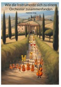 Cover-Bild zum Titel 'Wie die Instrumente sich zu einem Orchester zusammenfanden' von 'Hartmut Jung'