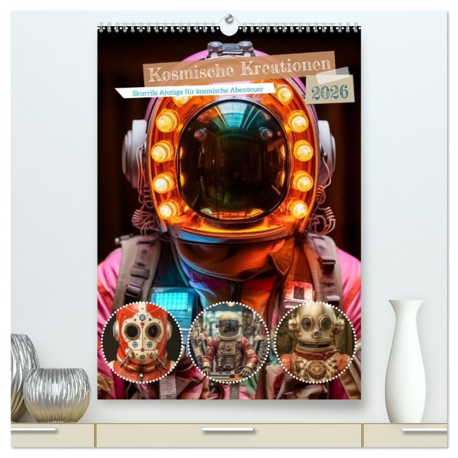 Kosmische Kreationen (hochwertiger Premium Wandkalender 2026 DIN A2 hoch), Kunstdruck in Hochglanz - Steffen Gierok-Latniak