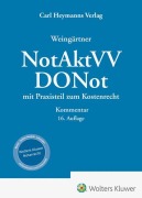 Cover-Bild zum Titel 'Weingärtner, NotAktVV / DONot-Kommentar' von 'Matthias Frohn, Stefan Ulrich, Klaus Sommerfeldt, Melanie Sommerfeldt, Sebastian Löffler'