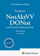 Cover-Bild zum Titel 'Weingärtner, DONot / NotAktVV - Kommentar' von 'Matthias Frohn, Stefan Ulrich, Klaus Sommerfeldt, Melanie Sommerfeldt, Sebastian Löffler'