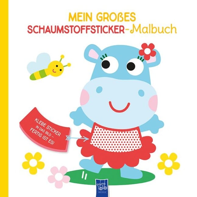 Mein großes Schaumstoffsticker-Malbuch - Nilpferd - 