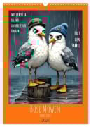 Cover-Bild zum Titel 'Böse Möwen (Wandkalender 2026 DIN A3 hoch), CALVENDO Monatskalender' von 'Dinklage Boos'