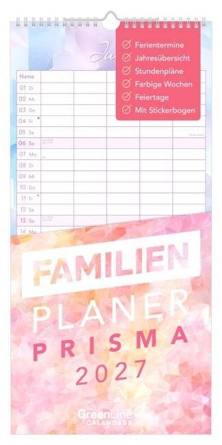 Familienplaner Prisma 2027 - 