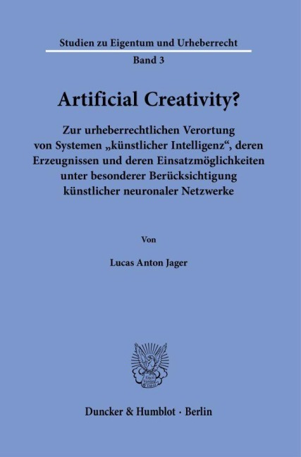 Artificial Creativity? - Lucas Anton Jager