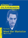 Cover-Bild zum Titel 'Mond über Manhattan - Moon Palace von Paul Auster. Textanalyse und Interpretation in deutscher Sprache.' von 'Paul Auster'