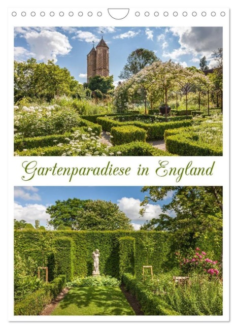 Gartenparadiese in England (Wandkalender 2026 DIN A4 hoch), CALVENDO Monatskalender - Christian Müringer