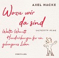 Cover-Bild zum Titel 'Wozu wir da sind (MP3 CD)' von 'Axel Hacke'