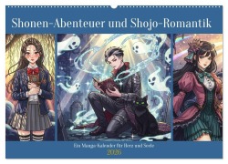 Cover-Bild zum Titel 'Sh¿nen-Abenteuer und Sh¿jo-Romantik - Ein Manga-Kalender für Herz und Seele (Wandkalender 2026 DIN A2 quer), CALVENDO Monatskalender' von ''