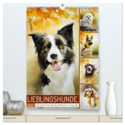 Cover-Bild zum Titel 'Lieblingshunde (hochwertiger Premium Wandkalender 2027 DIN A2 hoch), Kunstdruck in Hochglanz' von 'Sabine Löwer'