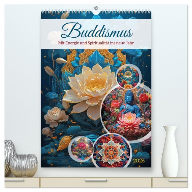 Buddismus (hochwertiger Premium Wandkalender 2026 DIN A2 hoch), Kunstdruck in Hochglanz - Steffen Gierok-Latniak