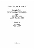 Cover-Bild zum Titel 'Festschrift für Roderich C. Thümmel zum 65. Geburtstag am 23.10.2020' von ''