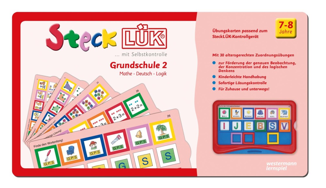 SteckLÜK. Grundschule mix 2 Mathe - Deutsch - Logik: Alter 7 - 8 (rot) - 