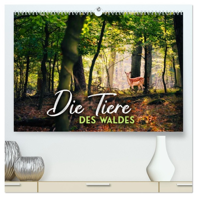 Die Tiere des Waldes (hochwertiger Premium Wandkalender 2026 DIN A2 quer), Kunstdruck in Hochglanz - Happy Monkey