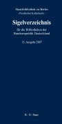 Cover-Bild zum Titel 'Sigelverzeichnis für die Bibliotheken der Bundesrepublik Deutschland' von ''