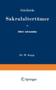 Cover-Bild zum Titel 'Griechische Sakralaltertümer für höhere Lehranstalten und für den Selbstunterricht' von 'Na Kopp'