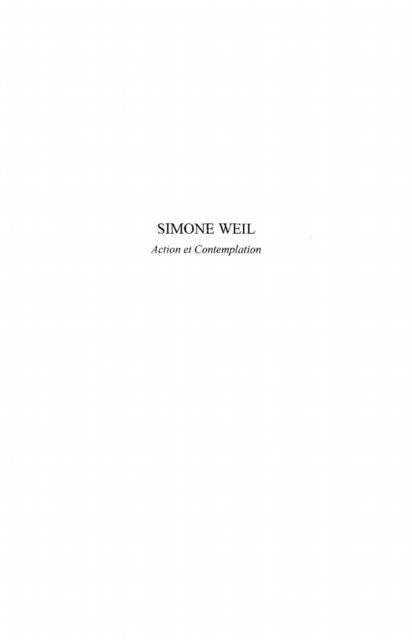 Simone Weil - Collectif