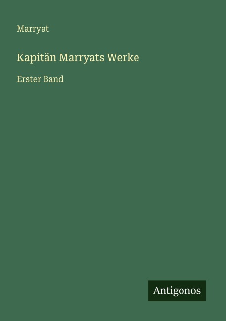 Kapitän Marryats Werke - Marryat