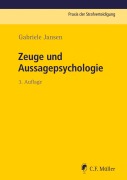 Cover-Bild zum Titel 'Zeuge und Aussagepsychologie' von 'Gabriele Jansen'