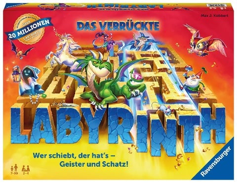Ravensburger 26955 Das verrückte Labyrinth - Spieleklassiker für 2 - 4 Personen ab 7 Jahren - 