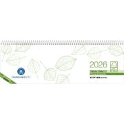 Cover-Bild zum Titel 'Tischquerkalender Recycling 1W/1S 2026 - 29,6x9,9 cm - 1 Woche auf 1 Seite - Bürokalender mit 60 Seiten - Stundeneinteilung 7 - 19 Uhr - 146-0700' von ''