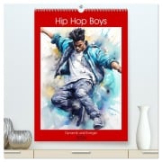 Cover-Bild zum Titel 'Hip Hop Boys. Dynamik und Energie (hochwertiger Premium Wandkalender 2026 DIN A2 hoch), Kunstdruck in Hochglanz' von 'Rose Hurley'