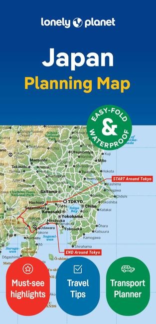 Lonely Planet Japan Planning Map - 