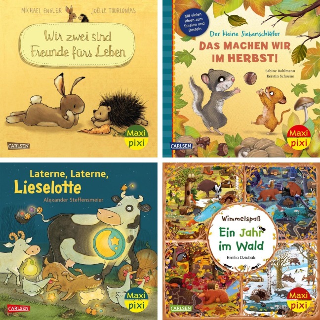Maxi-Pixi-4er-Set 130: Mein kuscheliger Bilderbuch-Herbst (4x1 Exemplar) - 