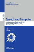 Cover-Bild zum Titel 'Speech and Computer' von ''