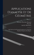 Cover-Bild zum Titel 'Applications D'analyse Et De Géométrie' von 'Poncelet, Amédée Mannheim, Théodore Florentin Moutard'