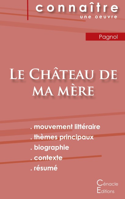 Fiche de lecture Le Château de ma mère de Marcel Pagnol (Analyse littéraire de référence et résumé complet) - Marcel Pagnol