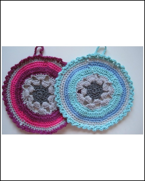 Häkelanleitung Mandala Topflappen - Kerstin Münchehofe