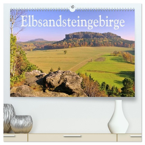 Elbsandsteingebirge (hochwertiger Premium Wandkalender 2025 DIN A2 quer), Kunstdruck in Hochglanz - LianeM LianeM