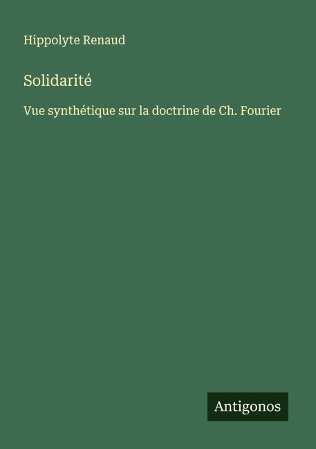 Solidarité - Hippolyte Renaud